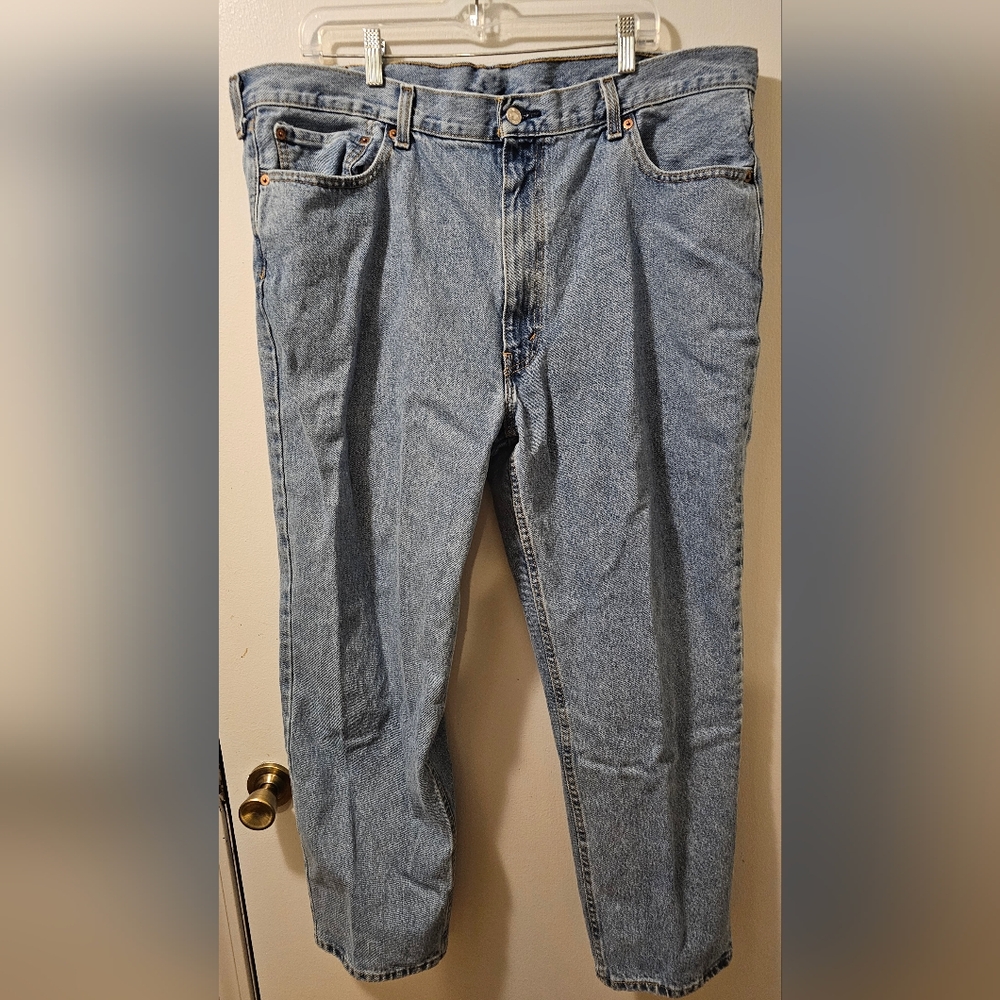 Levis 550 Jeans Men's Size 42 X 30 Light Wash‎ 100% Cotton